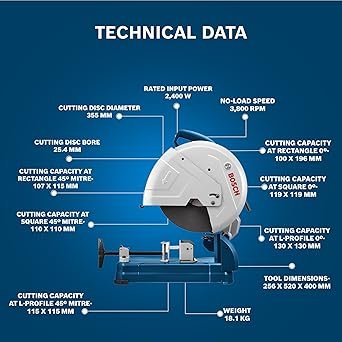 BOSCH Professional GCO 14-24 J Bench Top Cut-Off Saw - Image 2