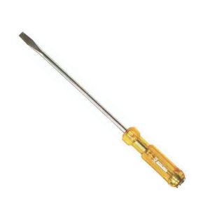 STRIKING SCREW DRIVER WITH YELLOW HANDLE