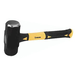 SLEDGE HAMMER WITH FIBER GLASS HANDLE